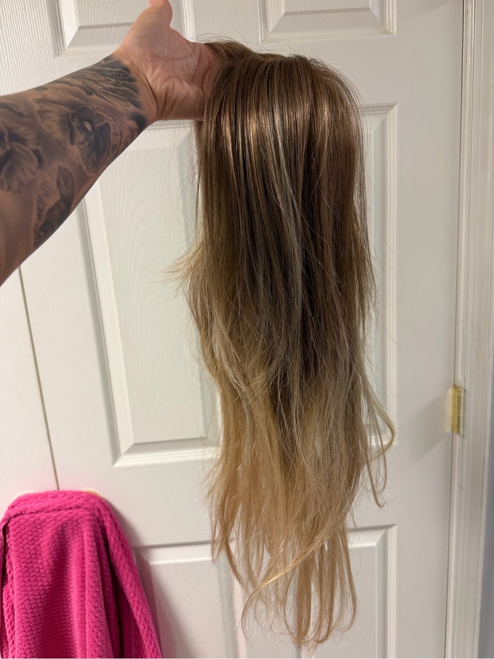 Zara Lite Jon Renau Layered Synthetic Wig Brown Blonde Hand Tied Monofilament - Picture 6 of 17